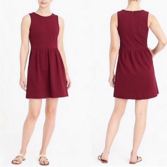 J. Crew Dresses & Skirts - Elegant J. Crew Burgundy Sleeveless Dress
